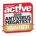 Computer Active 2016 Antivirus Megatest Winner